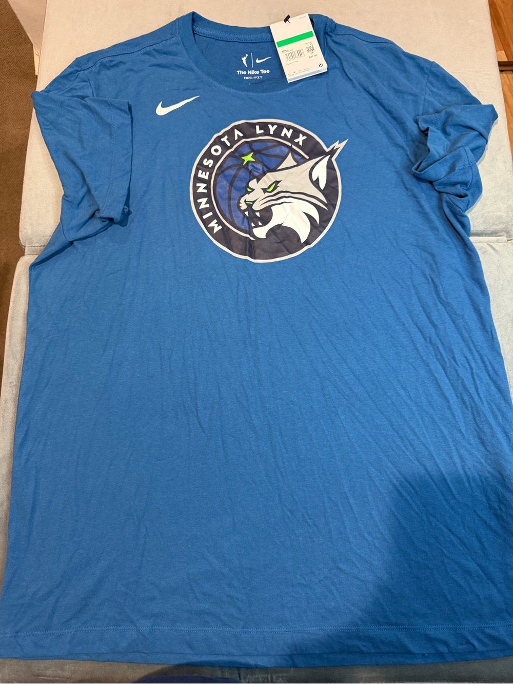 Nike Men's Minnesota Lynx Royal Blue Logo Short Sleeve Tee